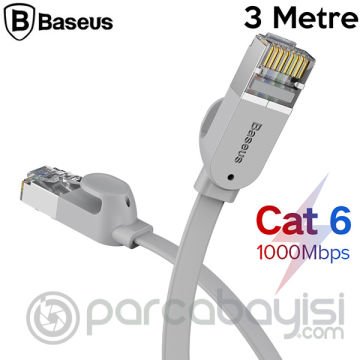 Baseus high Speed Six types of RJ45 Gigabit Ethernet kablosu (round cable)3metre