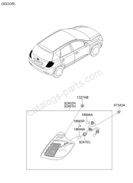 Kia Ceed Stop Lambası Sağ (2009-2012) Orjinal | 924021H050