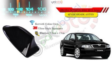 Skoda Octavia 2004-2012 Arası Uyumlu Siyah Shark Anten Köpek Balığı Anten