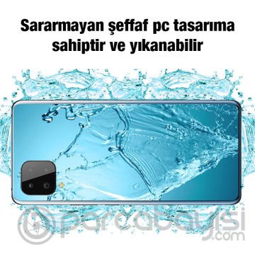 ALLY SM Galaxy A22 4G Kılıf Kamera Korumalı Ultra İnce Şeffaf Silikon Kılıf