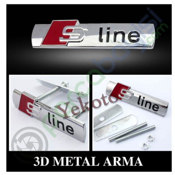 Sline Metal 3D Amblem Ön Panjur Logosu Orjinal Style
