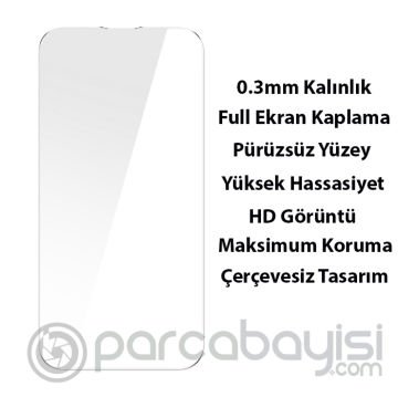 Baseus Frame Series iPhone 14 6.1 Kamera Koruyuculu Magsafe Kılıf + Tempered Ekran Koruyucu Set