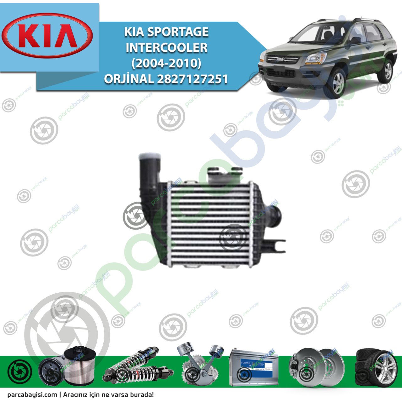 Kia Sportage Intercooler (2004-2010) Orjinal | 2827127251