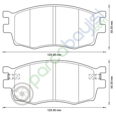 Kia Rio Ön Balata Seti 2005 Sonrası 581011Ge00-581011Ja10