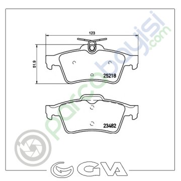 Renault Laguna Iıı Arka Balata Seti 2007 Sonrası 3M512M008Ac-440601689R