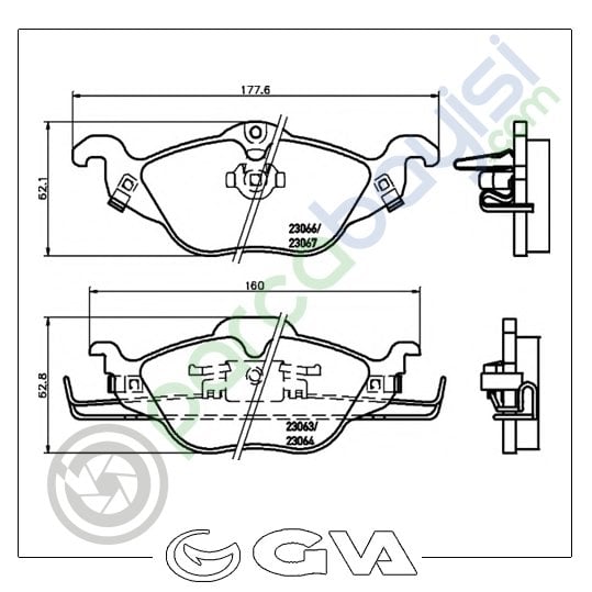 Opel Astra Ön Balata Seti 1998-2005 Arası 1605034-9195144