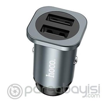 HOCO NZ4 Çift USB 24W Hızlı Şarj Araç Çakmaklık Şarj Adaptörü Oto Şarj Başlığı