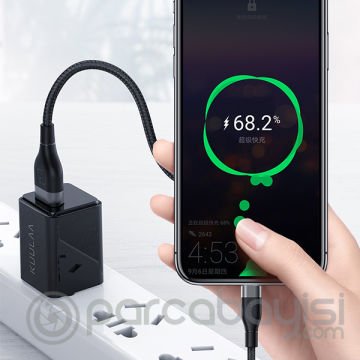 KUULAA-Kfl İPhone 11, XS XR 8-7 Lightning Usb Şarj Kablosu 2Metre