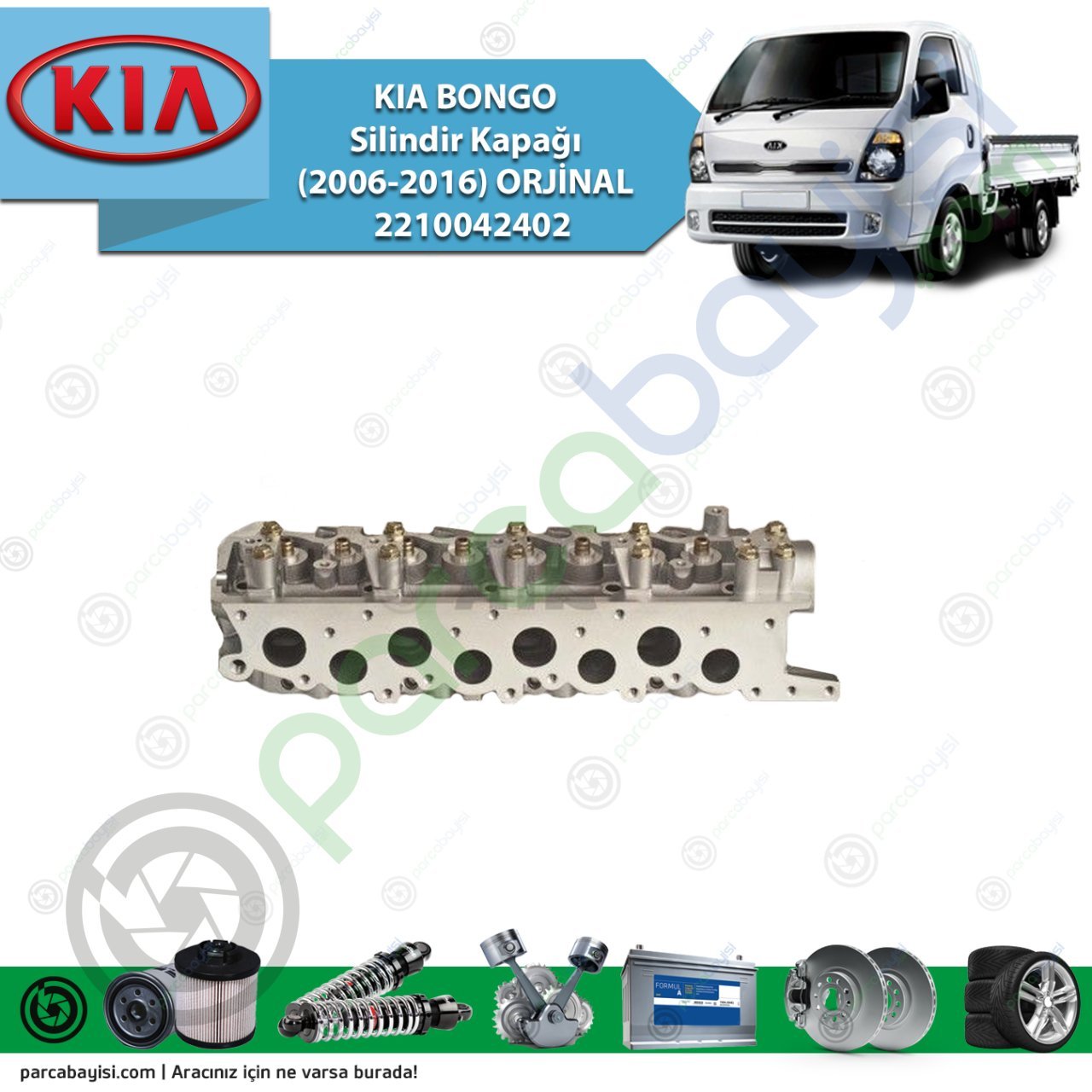 Kia Bongo Silindir Kapağı (2006-2016) Orjinal 2210042402