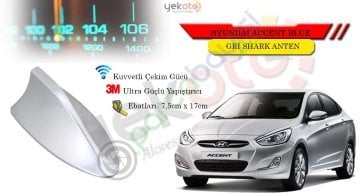 Hyundai Accent Blue Uyumlu Gri Shark Anten Köpek Balığı Anten