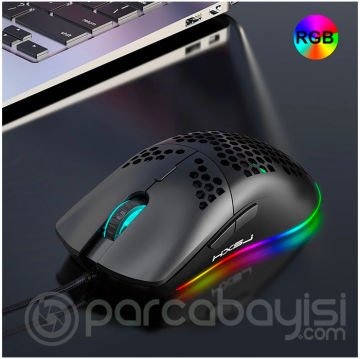 HXSJ J900 USB Kablolu RGB Dpi Oyuncu Mouse Gaming Mouse