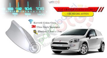 Fiat Grande Punto Uyumlu Gri Shark Anten Köpek Balığı Anten