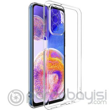 Ally SM Galaxy A23 5G Kılıf Kamera Korumalı Ultra İnce Şeffaf Silikon Kılıf