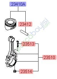 Kia Rio Piston Pim Std A Orjinal | 2341026400