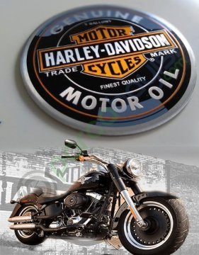 Harley Davıdson Motor Oil 5 Gallons 3D Sticker Amblem