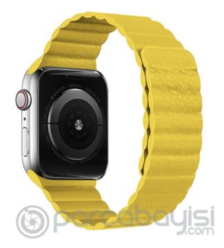 Ally Apple Watch 7-8 45mm 6-5-4 44mm Deri Loop Kayış Kordon 3-2-1 42mm