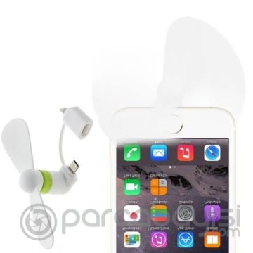 2in1 İPhone Ve Andoid Telefon Tabletler İçin Mini Vantilatör Fan