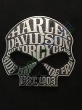 Harley Davidson Est.1903 Skull Kuru Kafa Logo Amblem Sticker