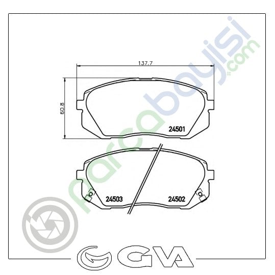 Hyundai İx35 Ön Balata Seti 2010 Sonrası 581011De00-Wva24501