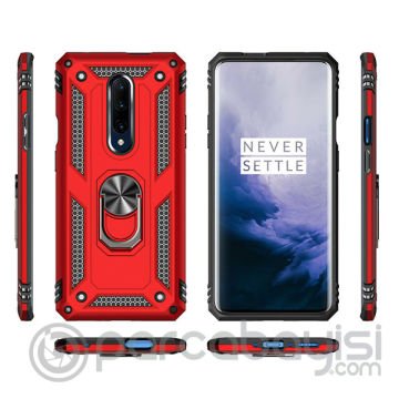 Ally OnePlus 7 Pro Yüzüklü Kılıf Armor Shockproof Ring kılıf