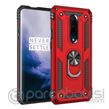 Ally OnePlus 7 Pro Yüzüklü Kılıf Armor Shockproof Ring kılıf