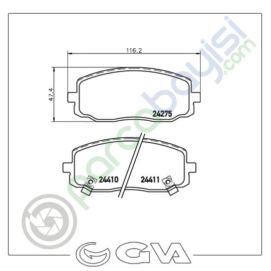 Hyundai İ10 Ön Balata Seti 2008 Sonrası 581010Xa10-581010Xa01