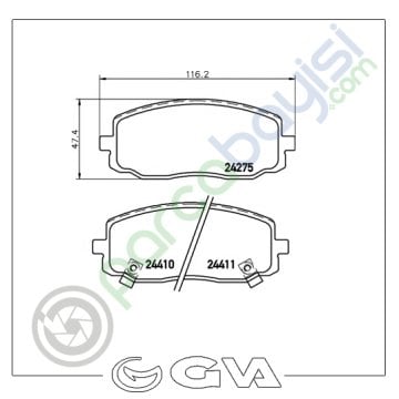 Hyundai İ10 Ön Balata Seti 2008 Sonrası 581010Xa10-581010Xa01