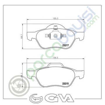 Dacia Logan Iı-Iıı Ön Balata Seti 2001 Sonrası 7701206598-7701208183