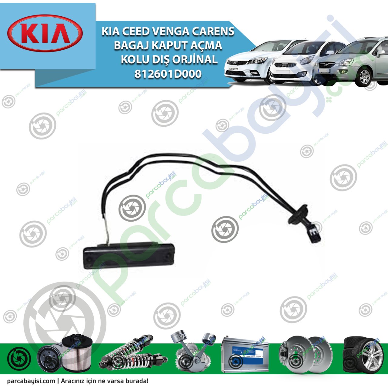 Kia Ceed Venga Carens Bagaj Kaput Açma Kolu Dış Orijinal | 812601D000