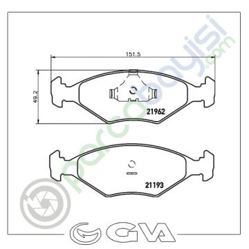 Fiat Palio Ön Balata Seti 1996 Sonrası 5882984-55170758