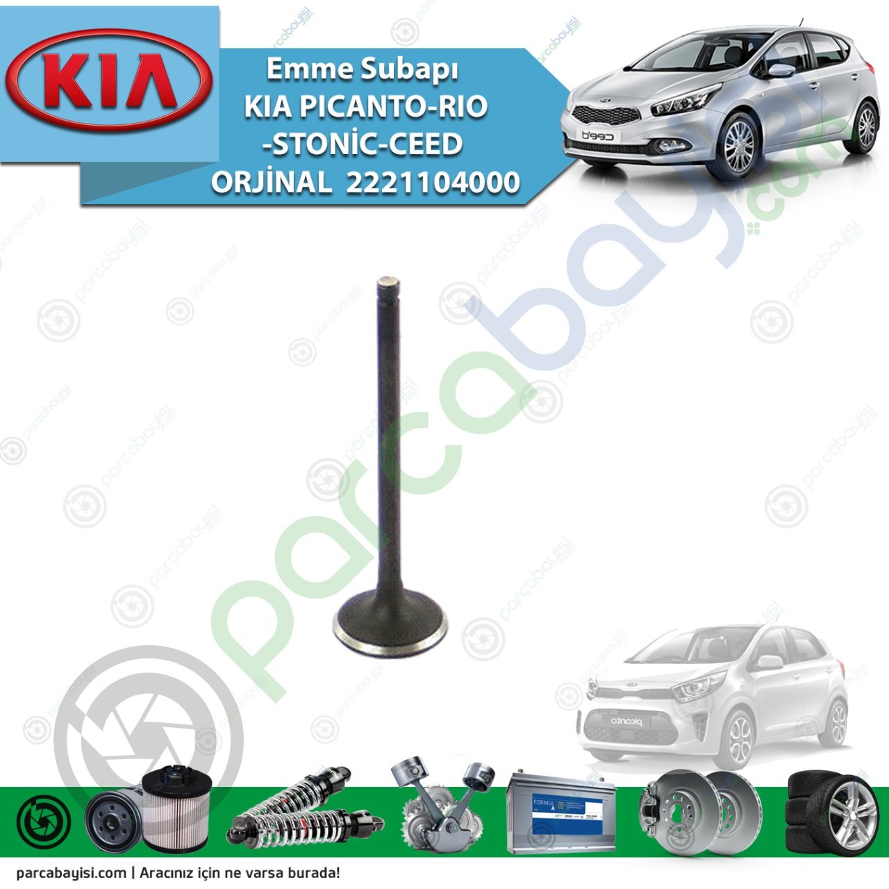 Emme Subapı Kia Pıcanto-Rio-Stonic-Ceed Orjinal 2221104000