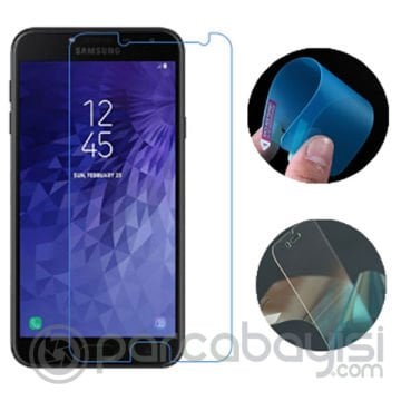 Ally Samsung Galaxy J4 2018 İçin Esnek Darbe Emici Nano Glass Ekran Koruyucu