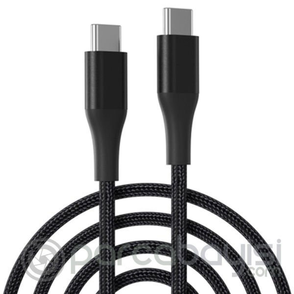 ALLY PD 100W 5A Hızlı Şarj Usb Type-C Kablo 1Metre Kevlar Kablo
