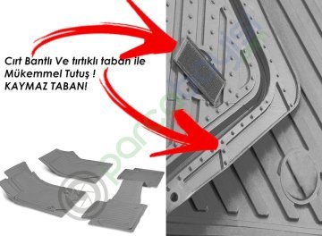 Subaru Xv 2011 Sonrası Uyumlu Havuzlu Kesilebilir Gri Paspas