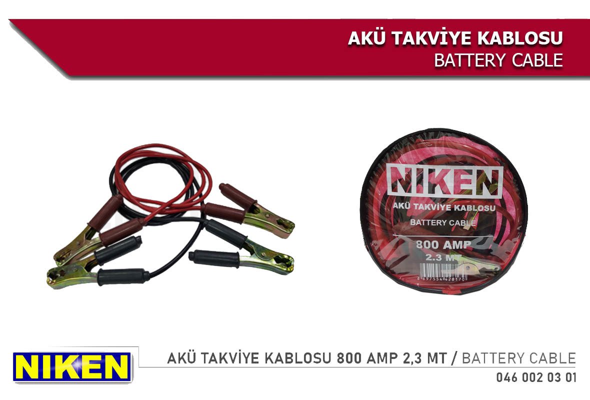 Akü Takviye Kablosu 800 Amp 2 3 Mt