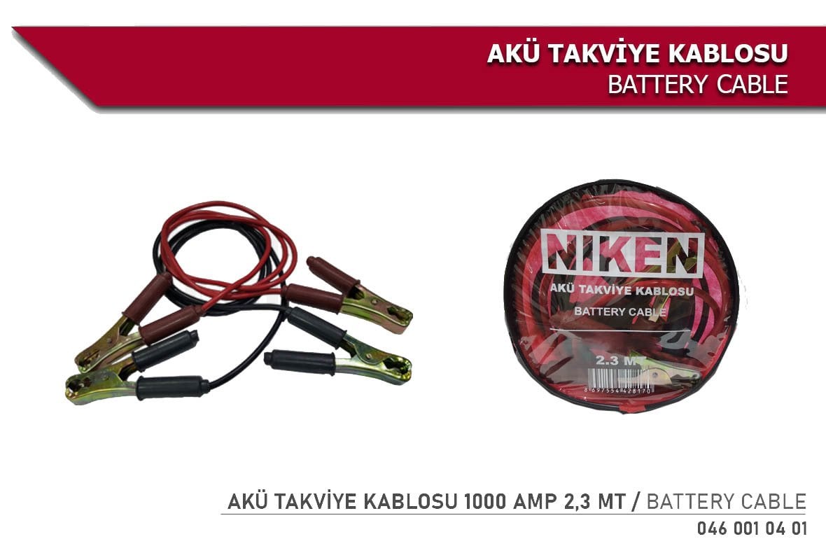 Akü Takviye Kablosu 1000 Amp 2 3 Mt