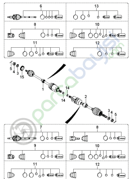 Kia Sportage Ön Aks Mil Sağ Orjinal | 495001F500