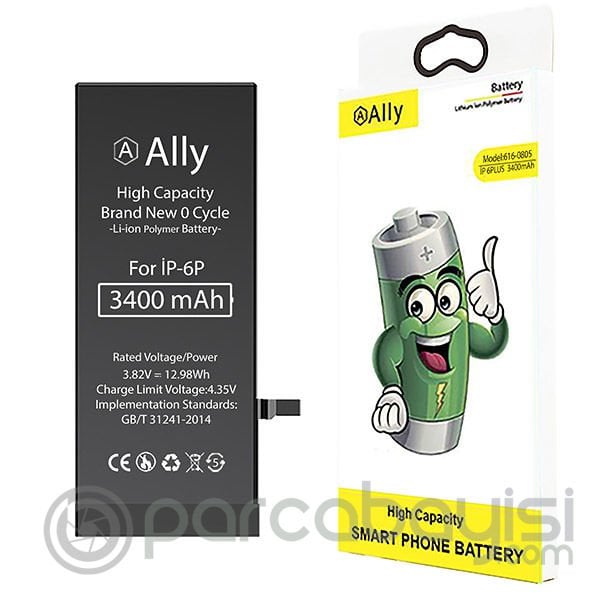 ALLY iPhone 6 Plus 3400 Mah Yüksek Kapasiteli Pil Batarya