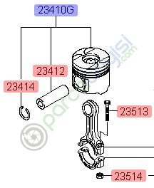 Kia Carnival Piston Pim Seti Orjinal | 234104X937