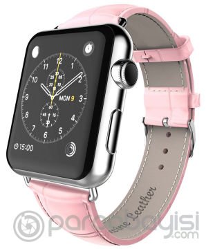 Ally Apple Watch 7-8 45mm 6-5-4 44mm Deri Kordon Kayış Crocodile 3-2-1 42mm