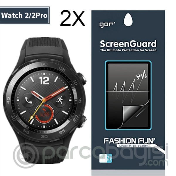 GOR HUAWEİ WATCH 2- WATCH 2 PRO DARBE EMİCİ EKRAN KORUYUCU 2 ADET SET