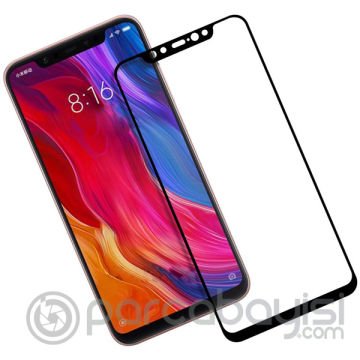 Xiaomi Mi 8 5D Kavisli Full Kaplama Kırılmaz Cam Ekran Koruyucu