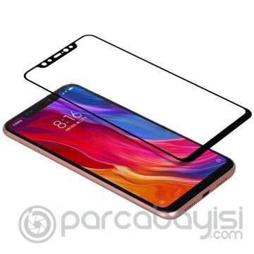 Xiaomi Mi 8 5D Kavisli Full Kaplama Kırılmaz Cam Ekran Koruyucu