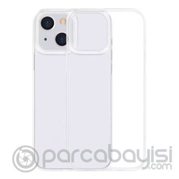 Baseus Simple Case iPhone 13 6.1inç İnce Silikon Şeffaf Kılıf