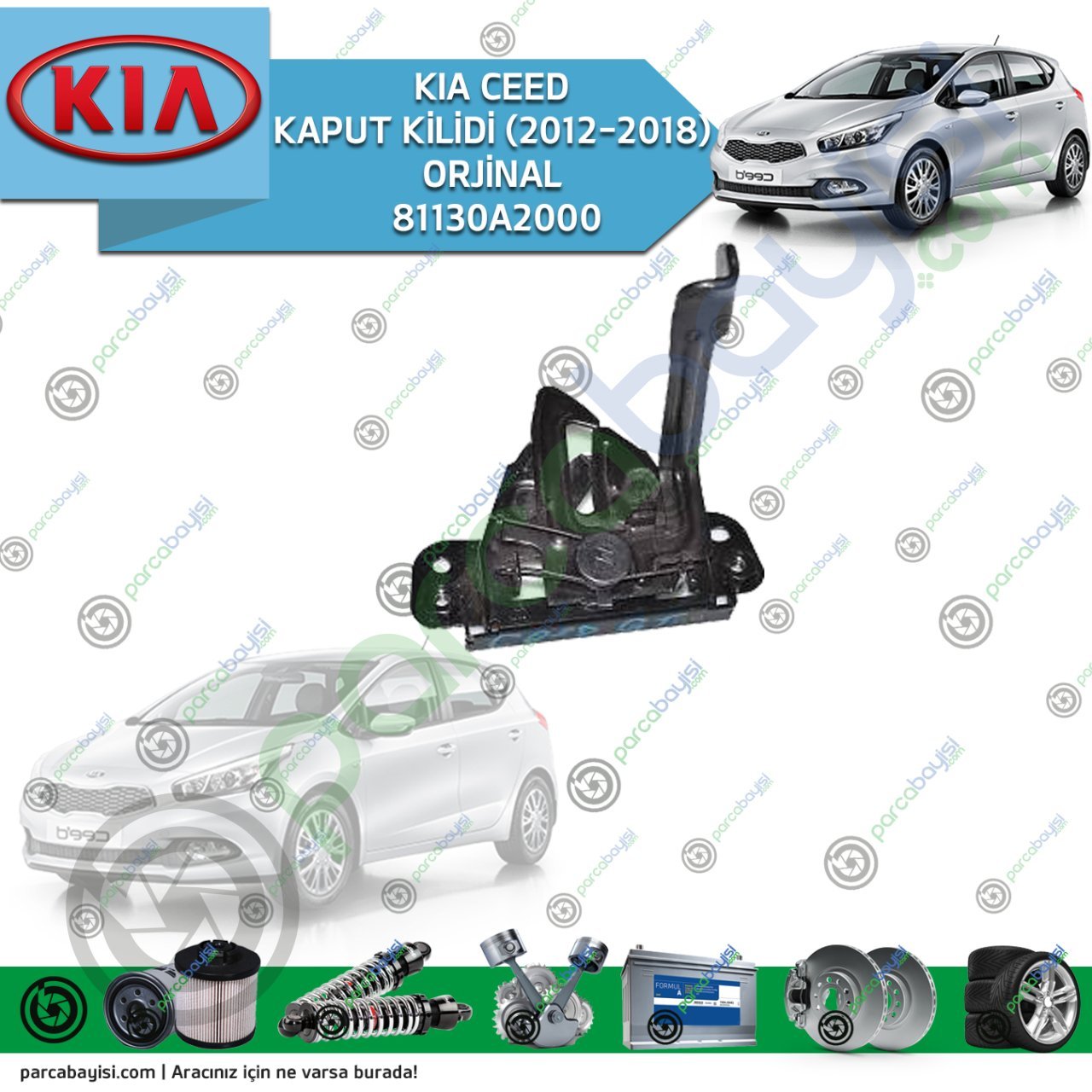 Kia Ceed Kaput Kilidi (2012-2018) Orjinal | 81130A2000