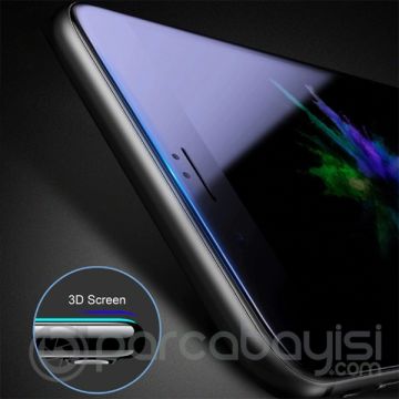 Baseus İPhone 7 Plus, 8 Plus 3D Anti Blue Light Full Cam Ekran Koruyucu