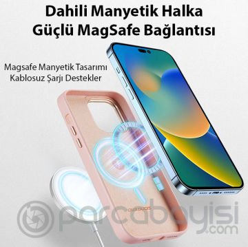 Dux Ducis Grit Series iPhone 14 Pro 6.1inç Premium MagSafe Uyumlu Kılıf