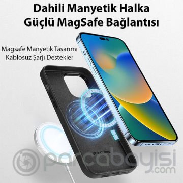 Dux Ducis Grit Series iPhone 14 Pro Max 6.7inç Premium MagSafe Uyumlu Kılıf