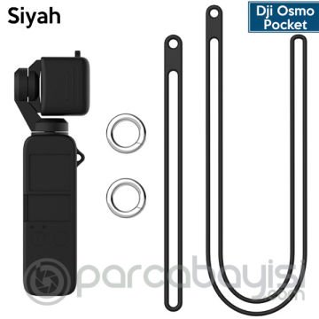 Ally Dji Osmo Pocket Koruyucu Silikon Kılıf+El Ve Boyun Strap Askısı