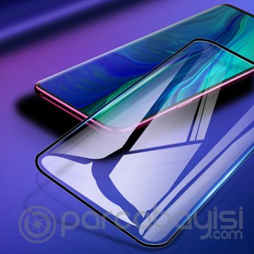 Baseus OPPO Reno 0.3mm 3D Curved-Kavisli Tempered Kırılmaz Cam Ekran koruyucu